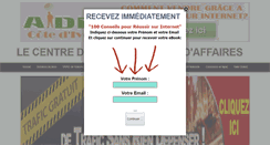 Desktop Screenshot of aidescotedivoire.com